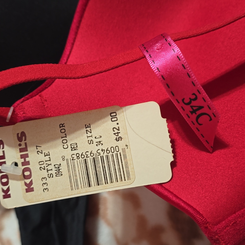 Maidenform Comfort Devotion Black and Red Bra Duo - Picture 2 of 5